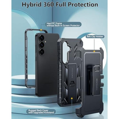 S24 FNTCASE: FNTCASE Military-Grade Shockproof Protective – Side View