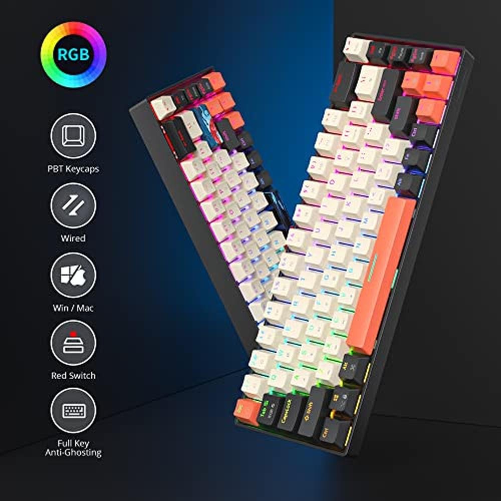 Keyboard Percent: Fogruaden RGB Wired 60 Percent Mechanical – In Use