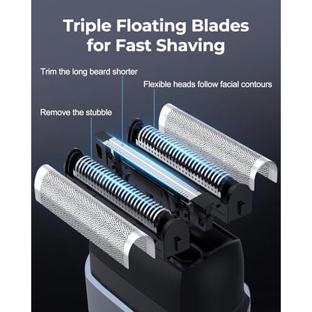 Foil Shavers for Men: Mini Electric Razors for Close – Close-up Detail