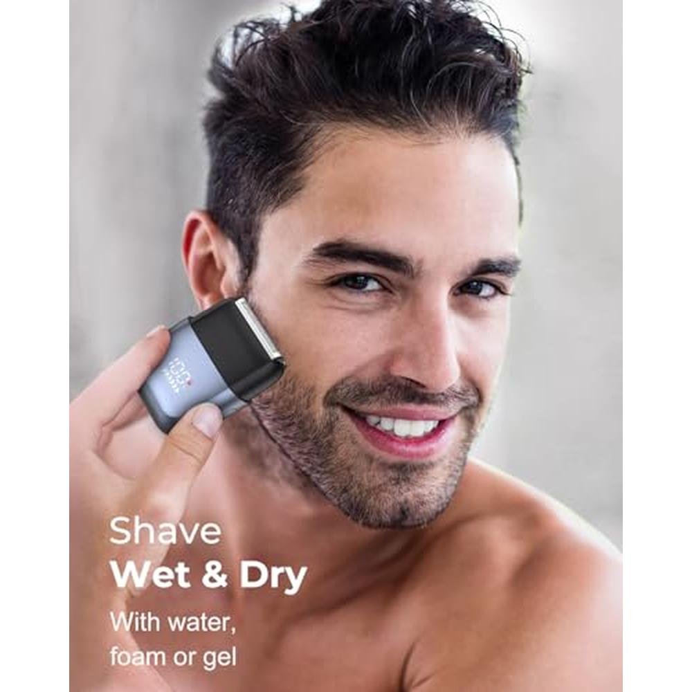 Foil Shavers for Men: Mini Electric Razors for Close – Packaging