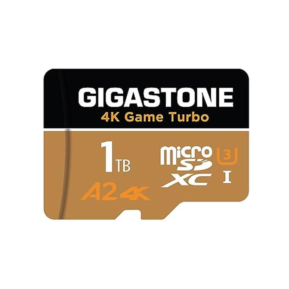 Switch Only: GIGASTONE 1TB Micro SD Card 4K Game Turbo Up – Front View