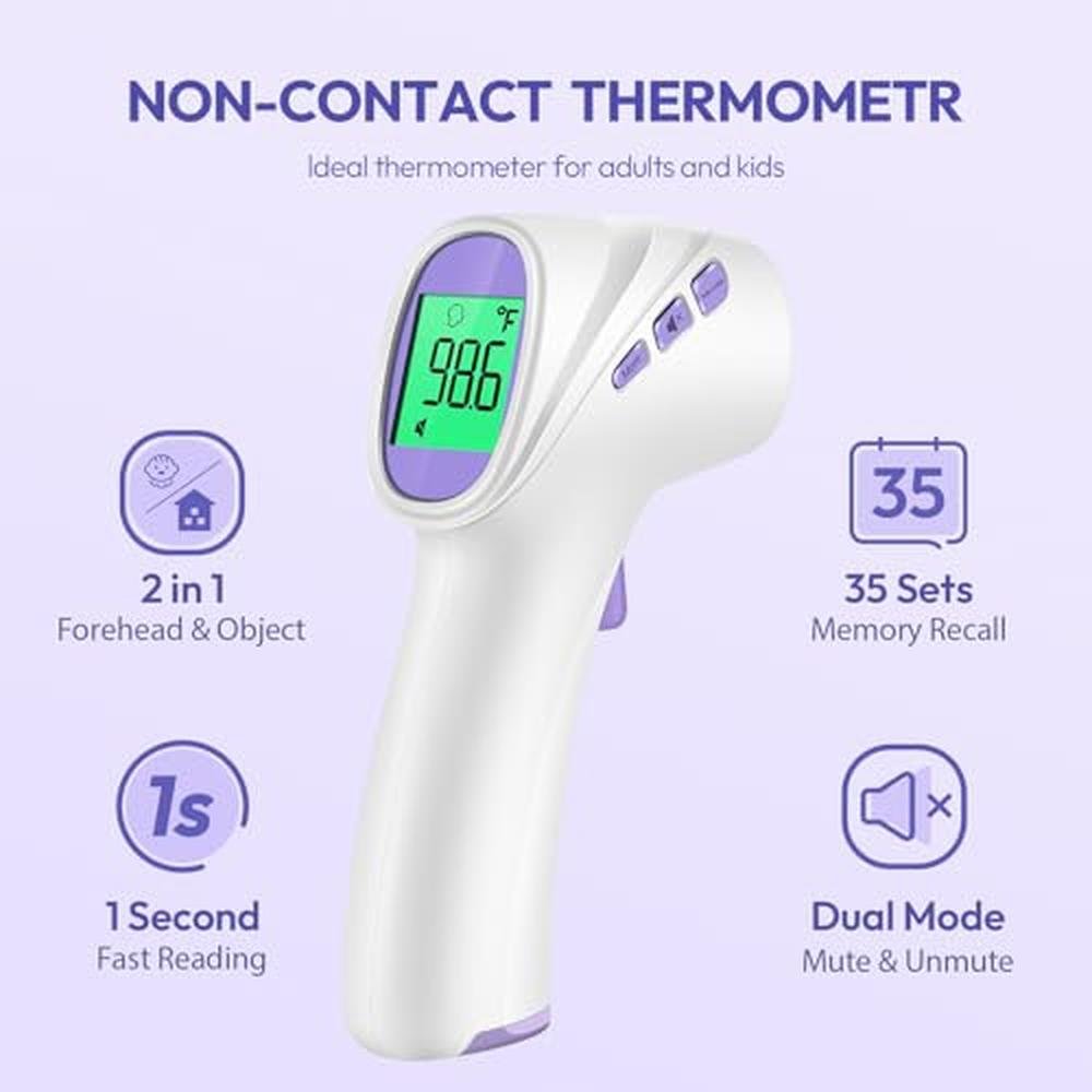 Thermometer Forehead: Digital Thermometer with LCD – Side View