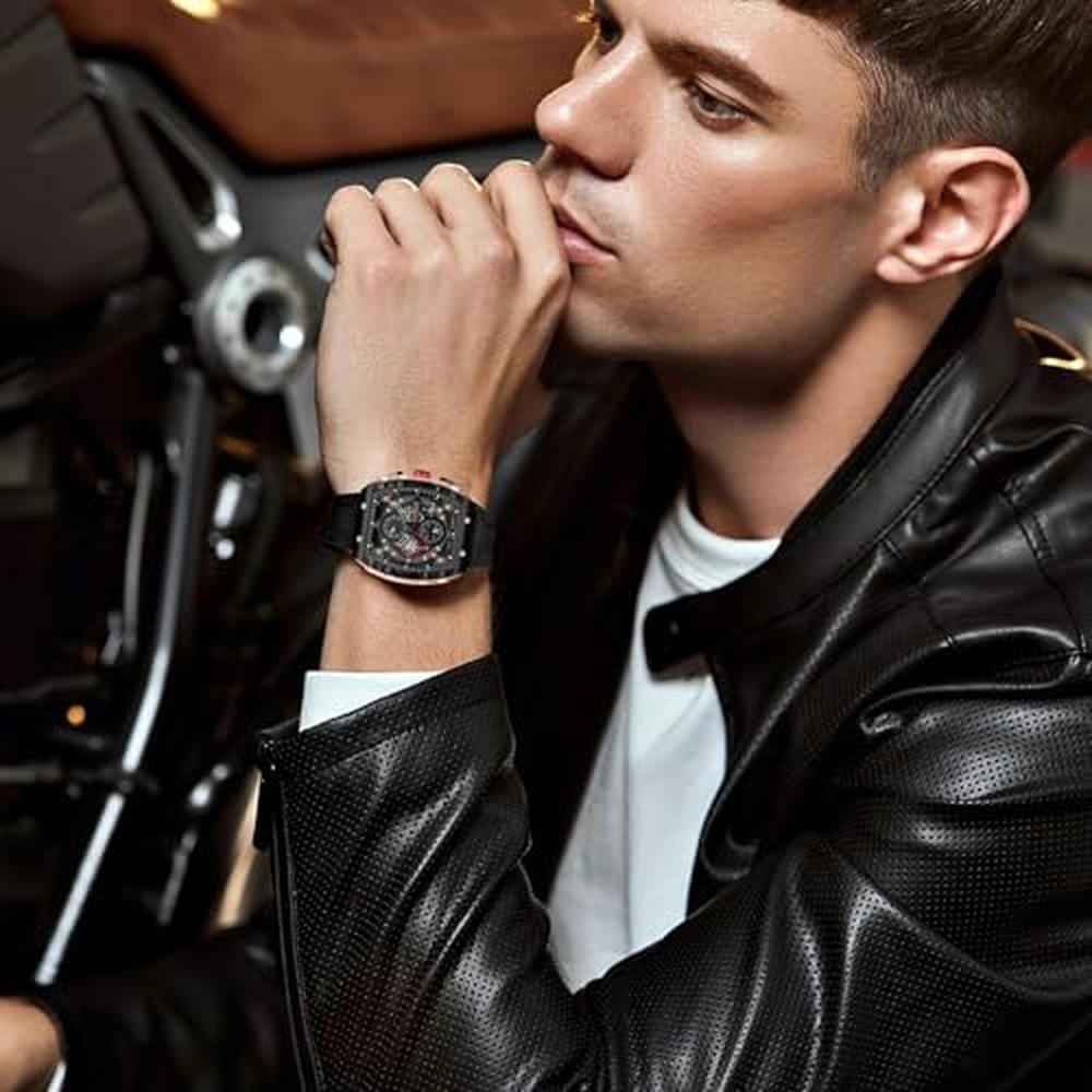 Men's Forsining Watch: Forsining Chronograph Sport Watch – Close-up Detail