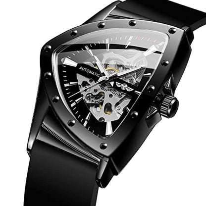 Forsining Men's Automatic Mechanical Skeleton Watch – Close-up Detail