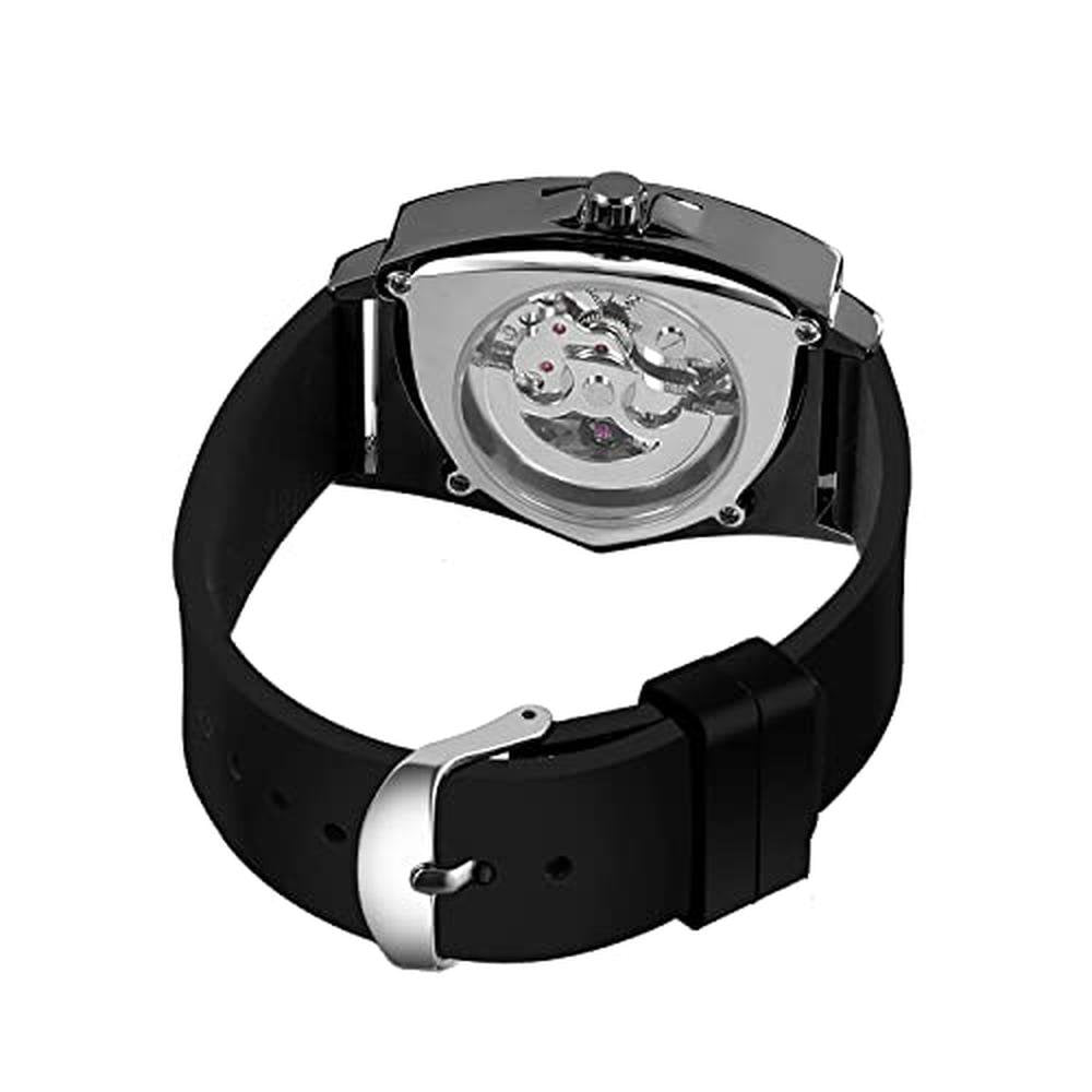 Forsining Men's Automatic Mechanical Skeleton Watch – In Use