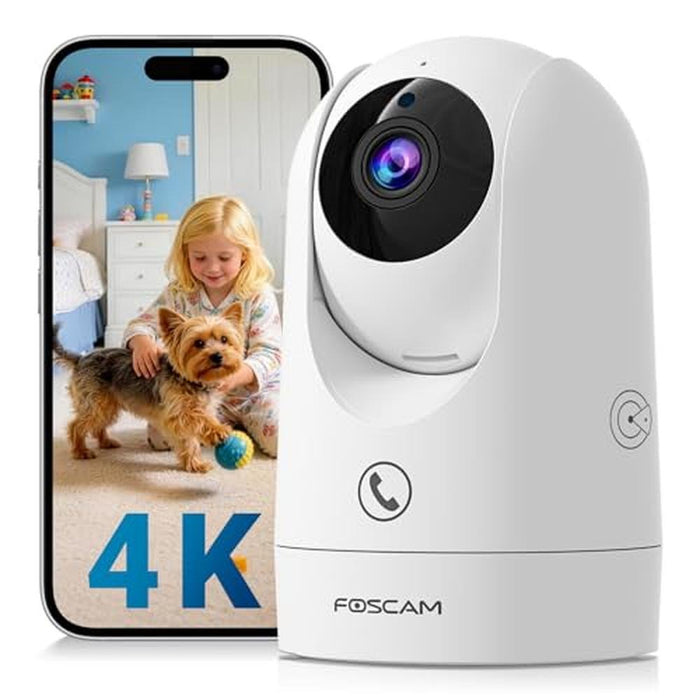Camera FOSCAM 4K Indoor: FOSCAM WiFi Camera with 360 Radar – Front View