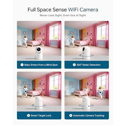 Camera FOSCAM 4K Indoor: FOSCAM WiFi Camera with 360 Radar – Side View