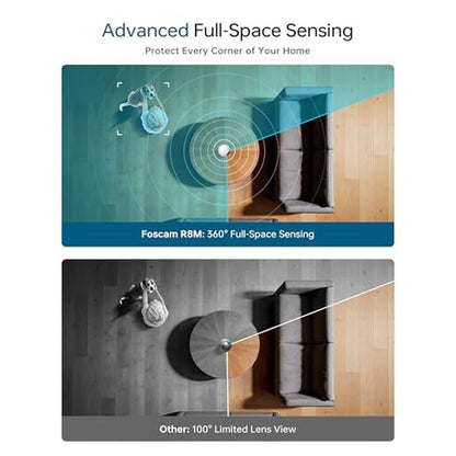 Camera FOSCAM 4K Indoor: FOSCAM WiFi Camera with 360 Radar – Close-up Detail
