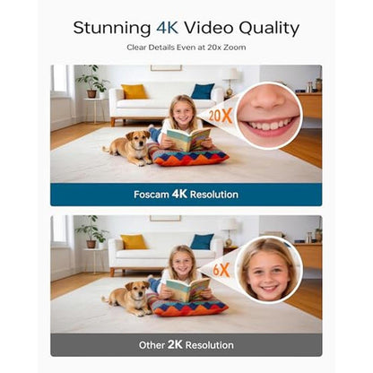 Camera FOSCAM 4K Indoor: FOSCAM WiFi Camera with 360 Radar – In Use