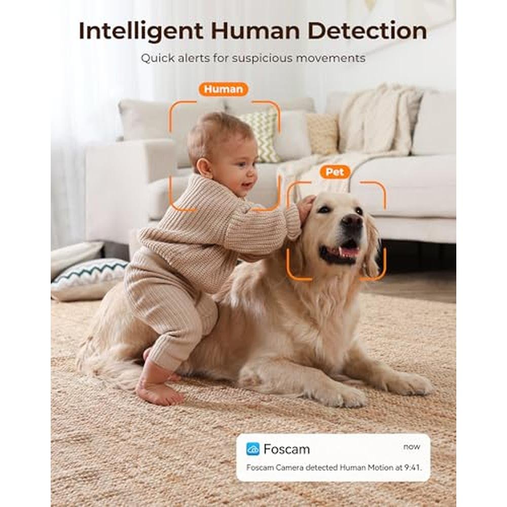 Camera Detection: FOSCAM Home Security Camera R4S 4MP WiFi – Close-up Detail