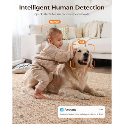 Camera Detection: FOSCAM Home Security Camera R4S 4MP WiFi – Close-up Detail