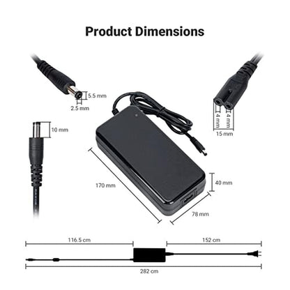 Audio Fosi: Fosi Audio 48V 5A Power Adapter Supply – Side View
