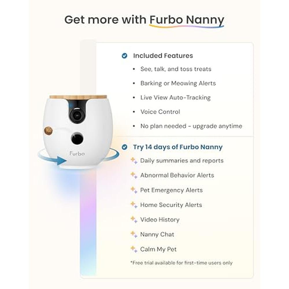 Furbo 360 Mini: 2K QHD Pet Camera with Rotating Treat – In Use