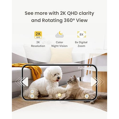 Furbo 360 Mini: 2K QHD Pet Camera with Rotating Treat – Packaging