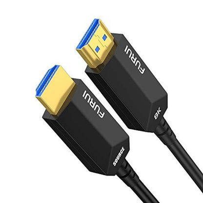 Fiber Cable: FURUI 8K Fiber HDMI Cable 33ft – Front View