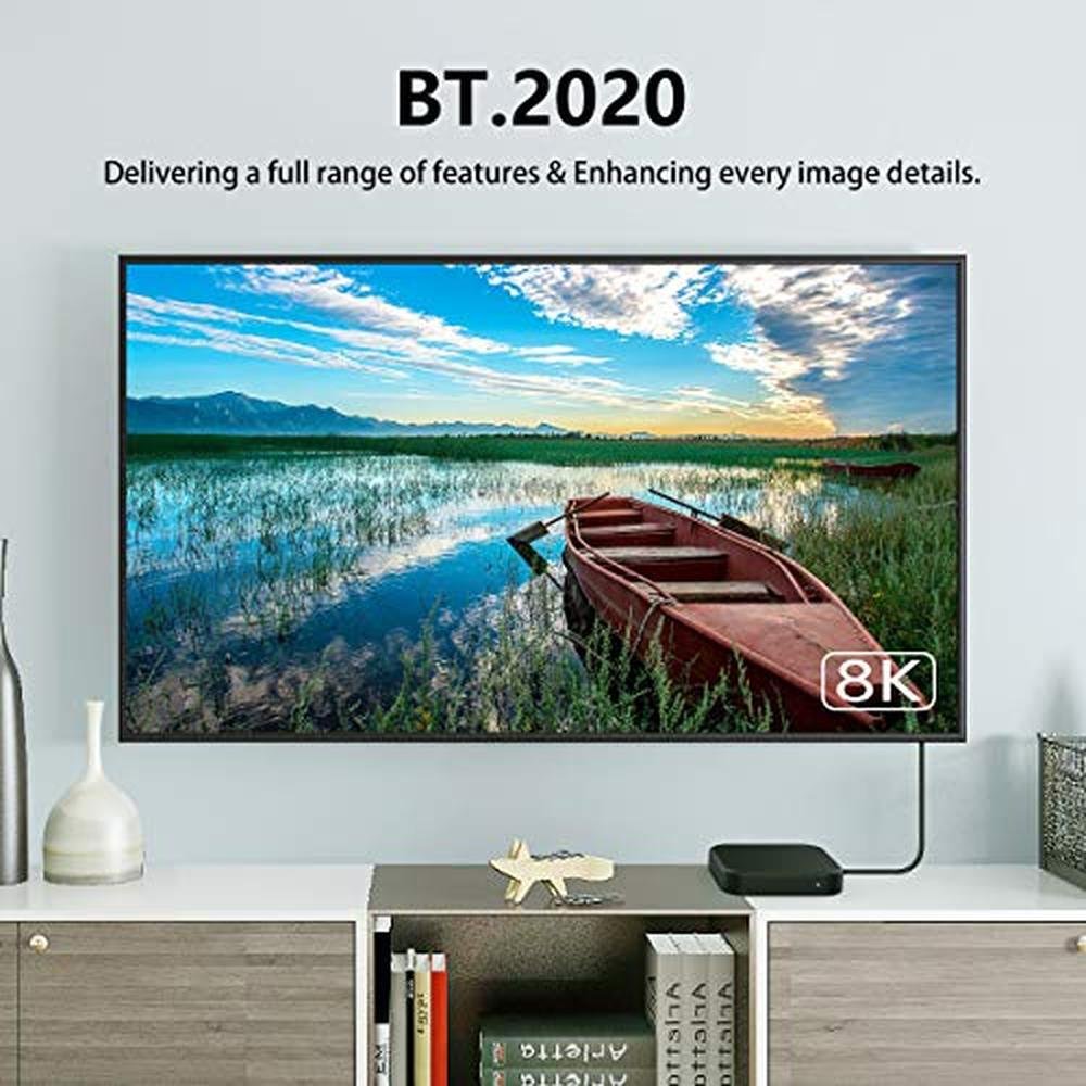 Fiber Cable: FURUI 8K Fiber HDMI Cable 33ft – In Use