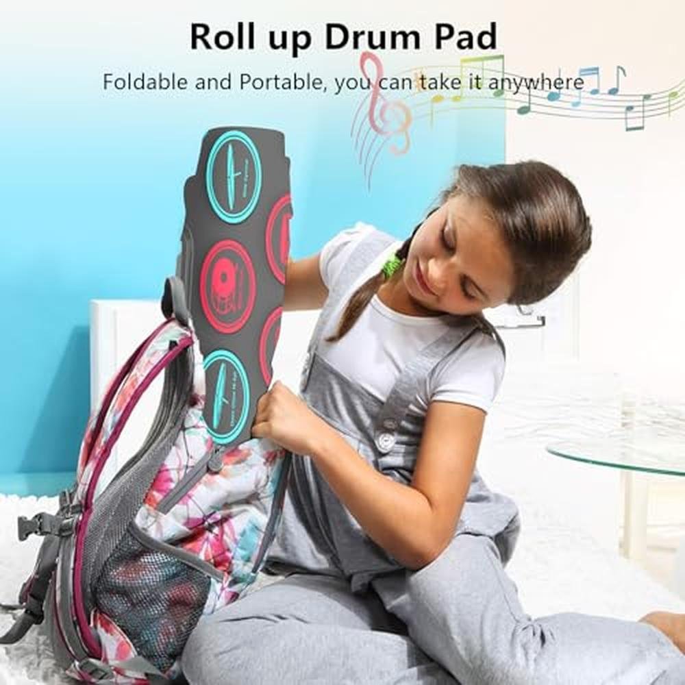 Drum Fverey Electronic Drum Set for Kids – Side View