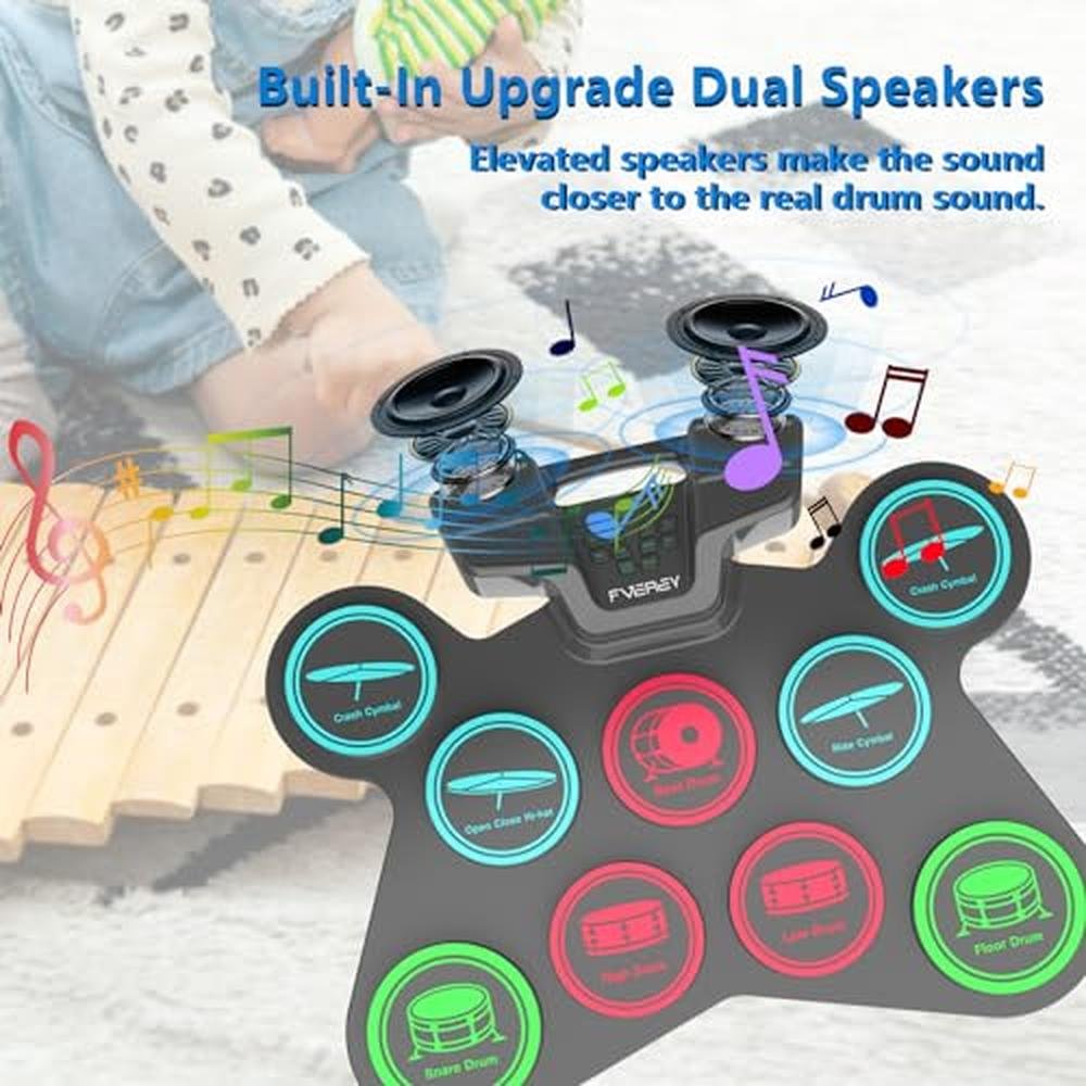 Drum Fverey Electronic Drum Set for Kids – In Use