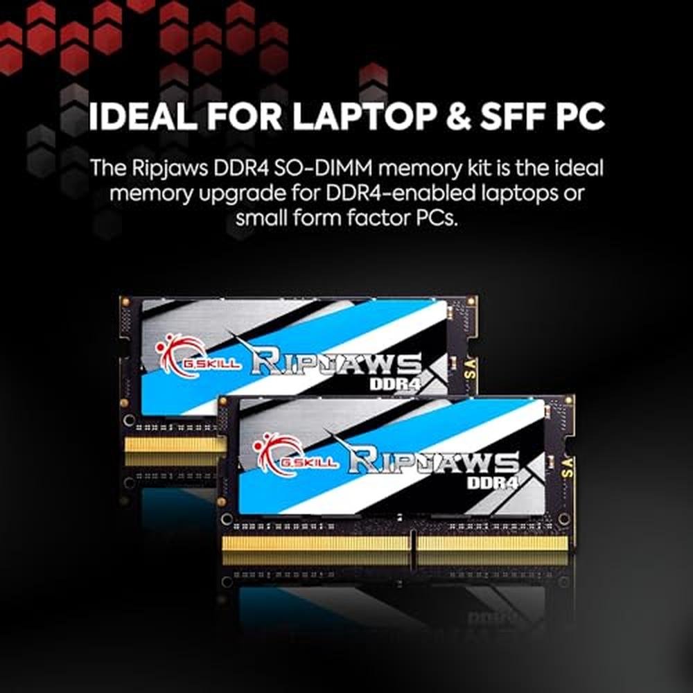 DDR4 DIMM: G-Skill Ripjaws DDR4 SO-DIMM Series DDR4 RAM – Close-up Detail