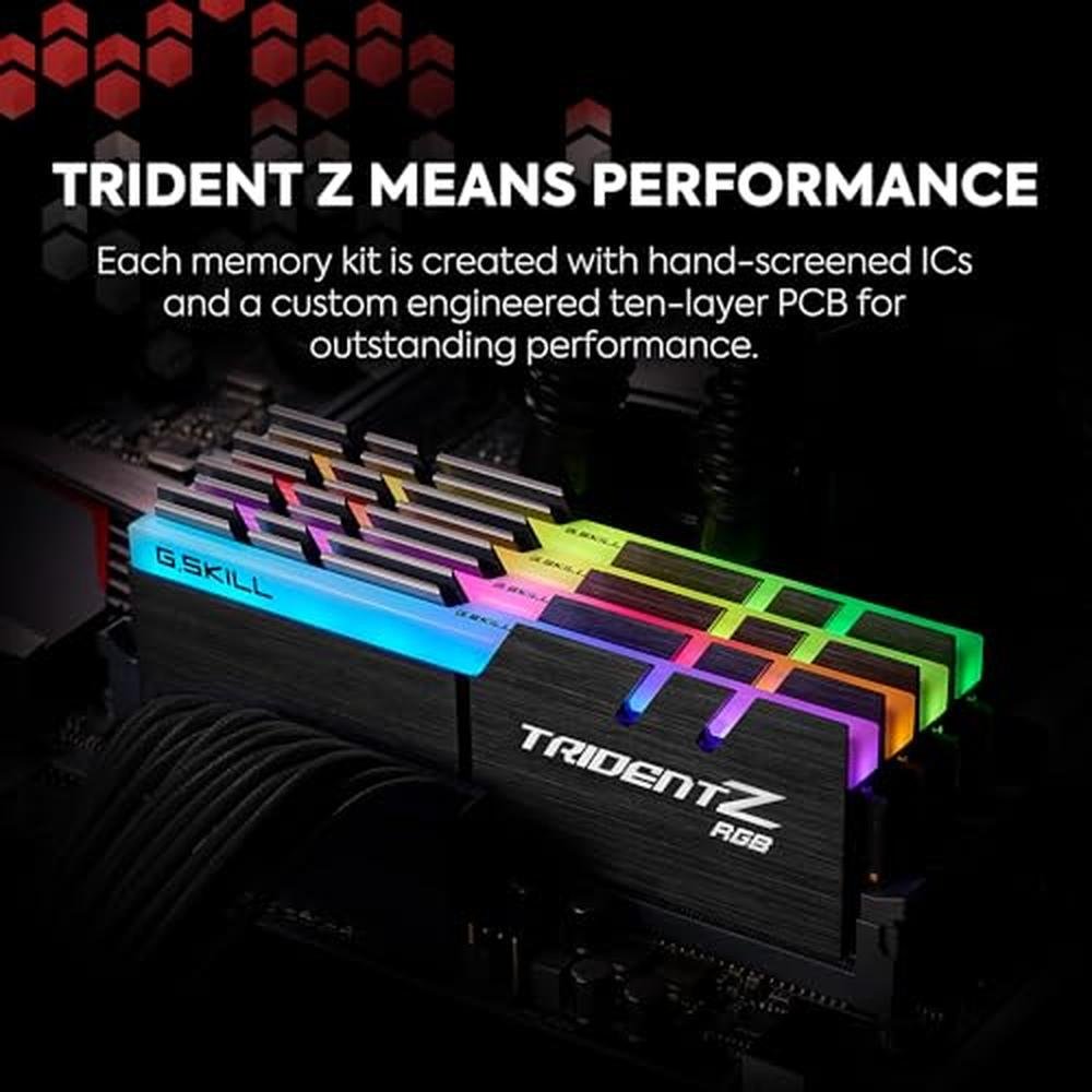 G Skill Trident Z RGB Series DDR4 RAM – Side View