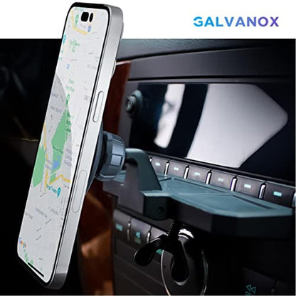 Galvanox Wireless Charging Car CD Slot Phone Holder – In Use