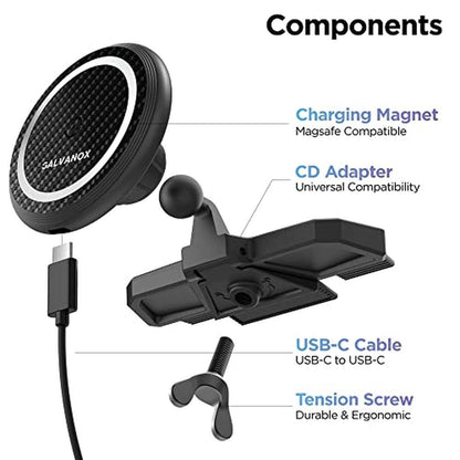 Galvanox Wireless Charging Car CD Slot Phone Holder – Packaging