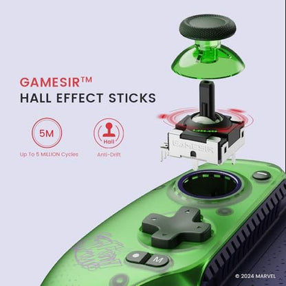 GameSir G8 Plus Hulk Edition: Premium Bluetooth Mobile – Side View