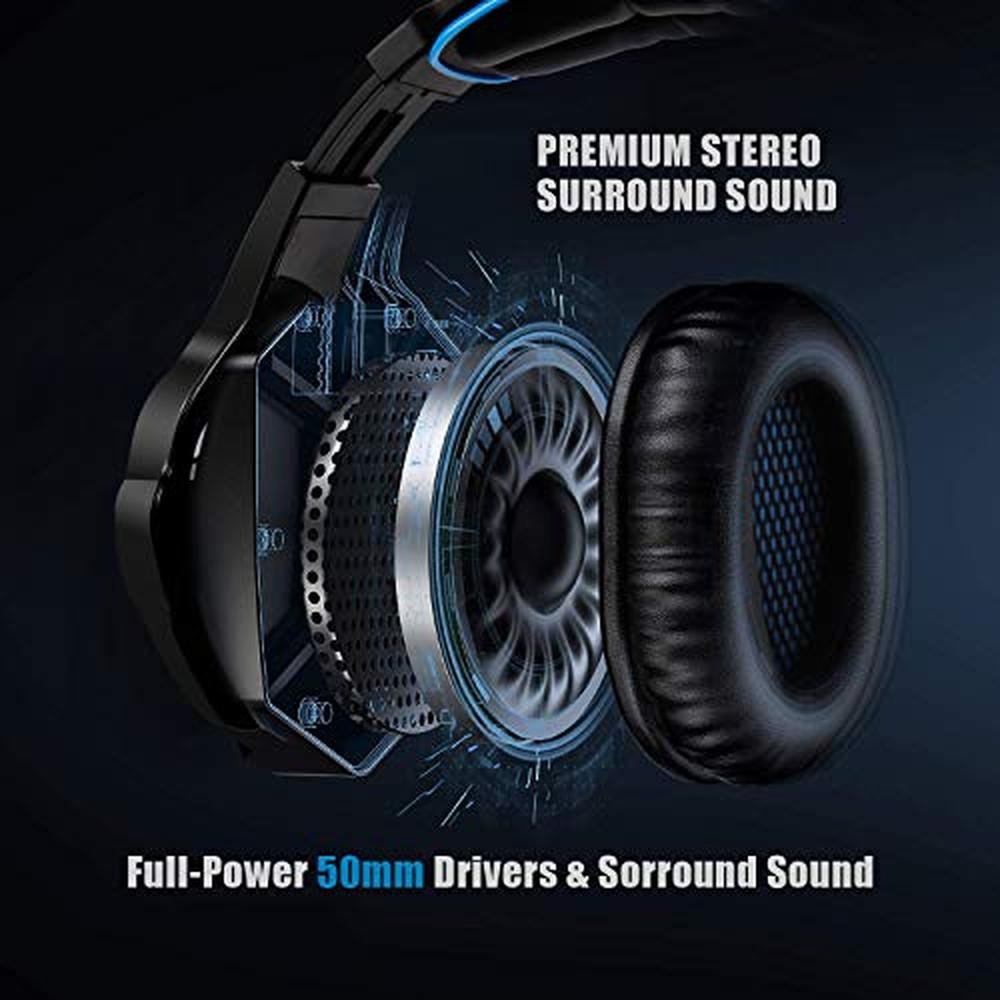 Gaming Headset: SADES PS5 Wireless Gaming Headset with Mic – Side View