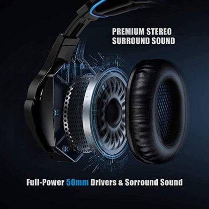Gaming Headset: SADES PS5 Wireless Gaming Headset with Mic – Side View