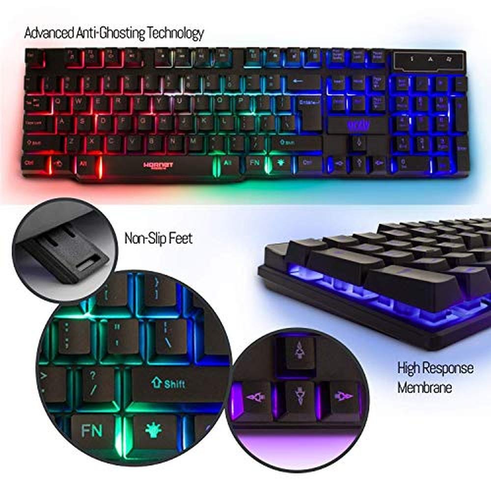 Gaming Mouse: Hornet RX-250 4-in-1 Edition Bundle – Side View