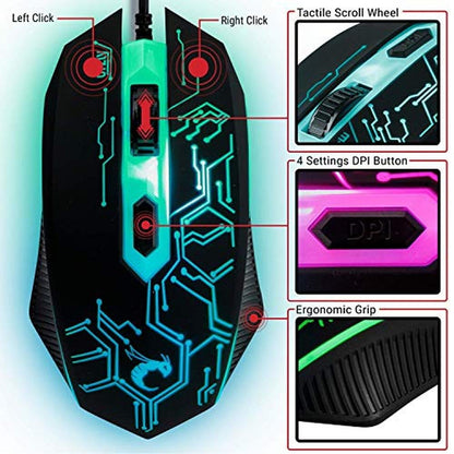 Gaming Mouse: Hornet RX-250 4-in-1 Edition Bundle – In Use