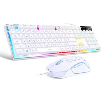Gaming Keyboard: K1 RGB LED Backlit Keyboard with 104 Key – Front View
