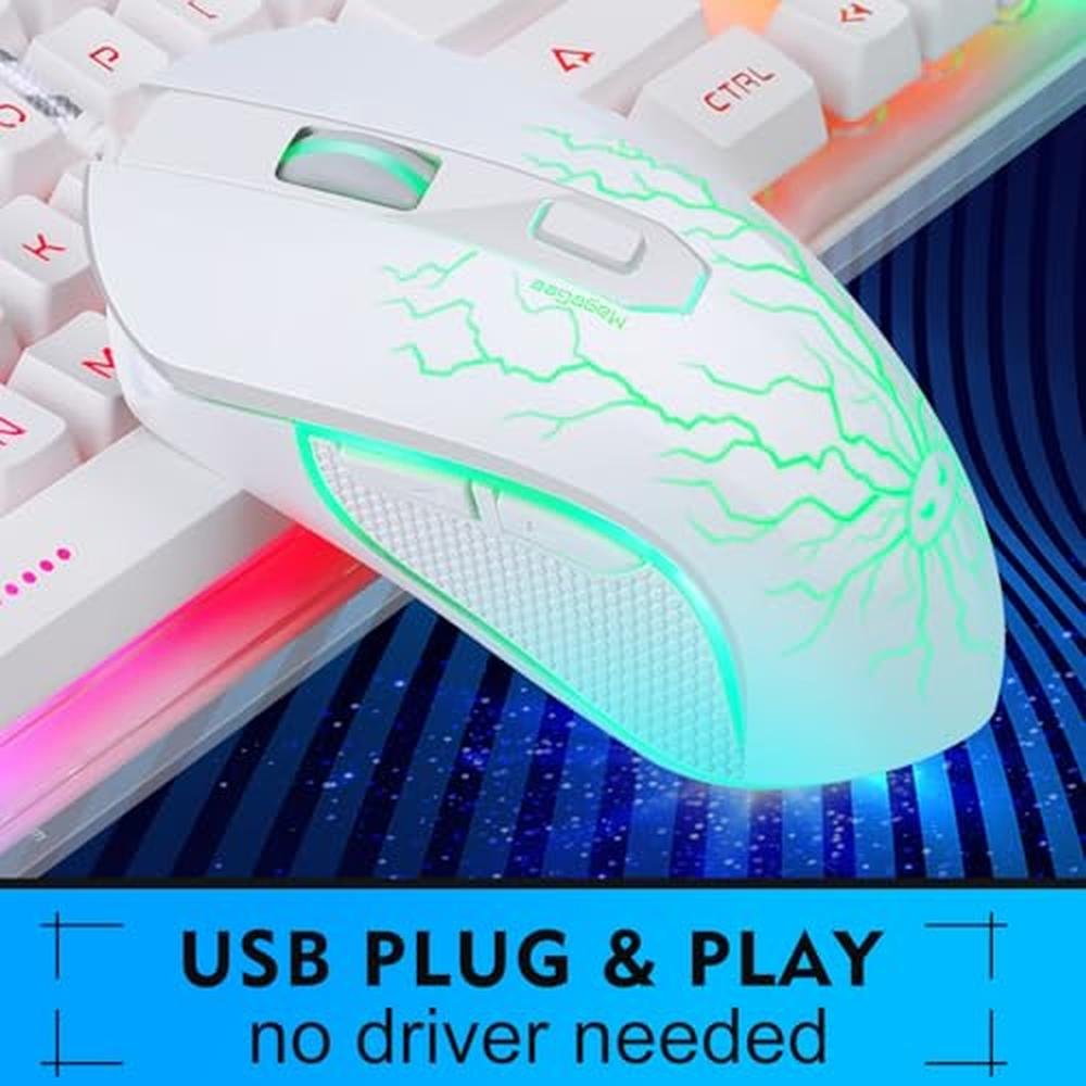 Gaming Keyboard: K1 RGB LED Backlit Keyboard with 104 Key – Side View
