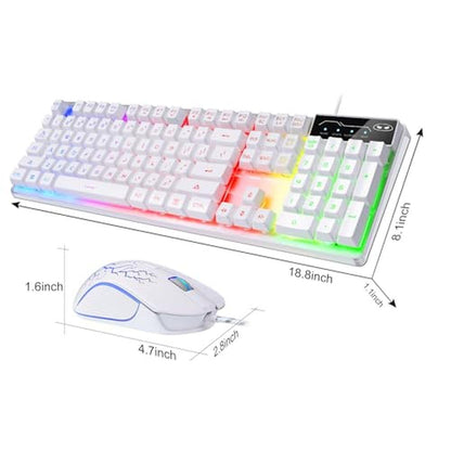 Gaming Keyboard: K1 RGB LED Backlit Keyboard with 104 Key – Close-up Detail