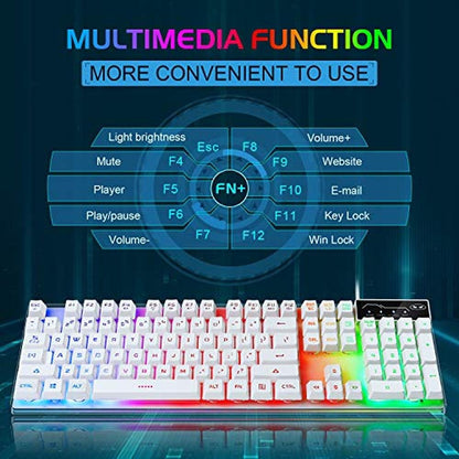 Gaming Keyboard: K1 RGB LED Backlit Keyboard with 104 Key – Packaging