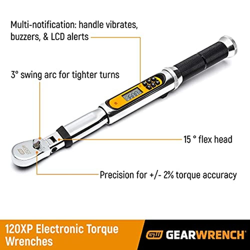 GEARWRENCH 1/2" Drive 120XP Flex Head Electronic Torque – Close-up Detail