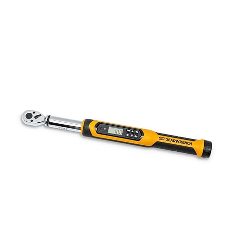 GEARWRENCH 3/8 Drive Electronic Torque Wrench 7.4-99.6 FT LB – Front View