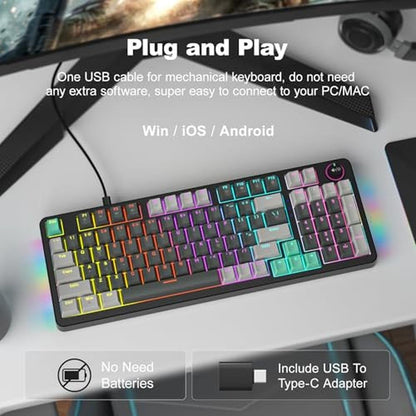 Geezer Mechanical Gaming Keyboard – Side View