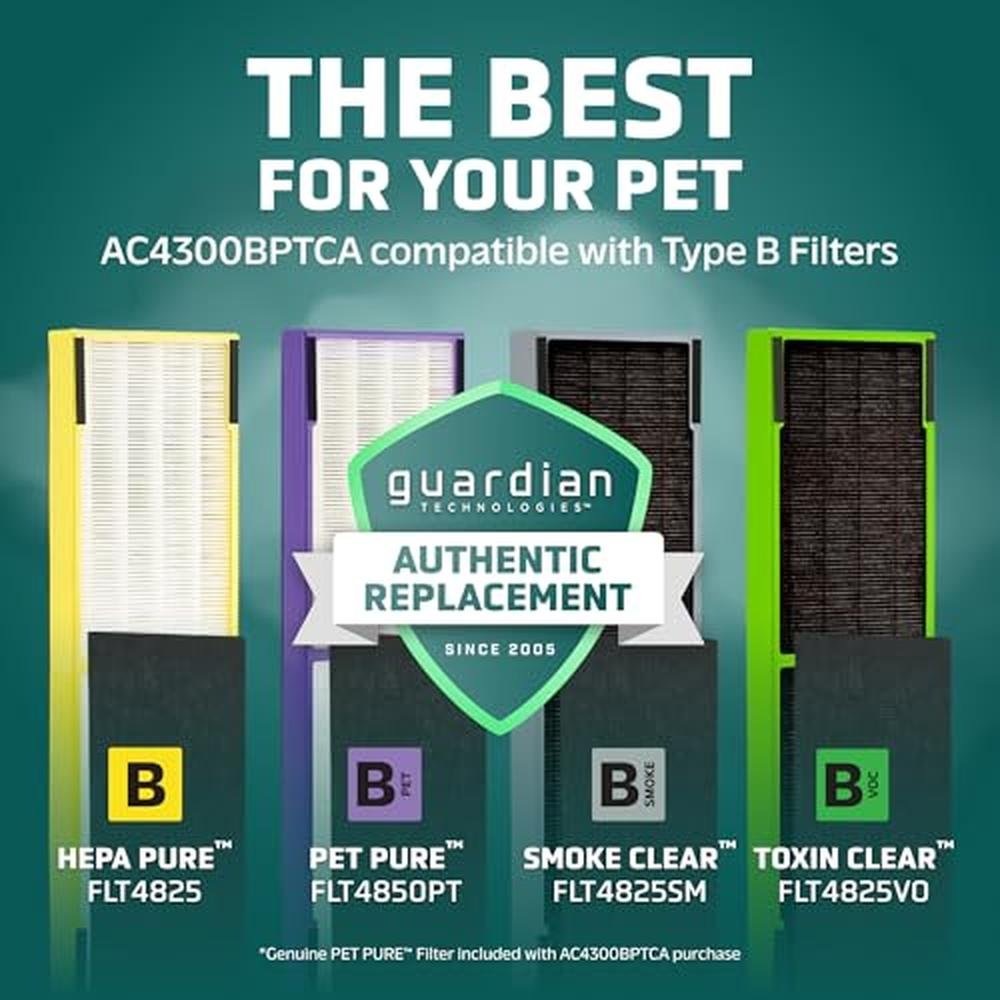 Air HEPA Purifier: GermGuardian 5-in-1 AC4300BPTCA – Packaging