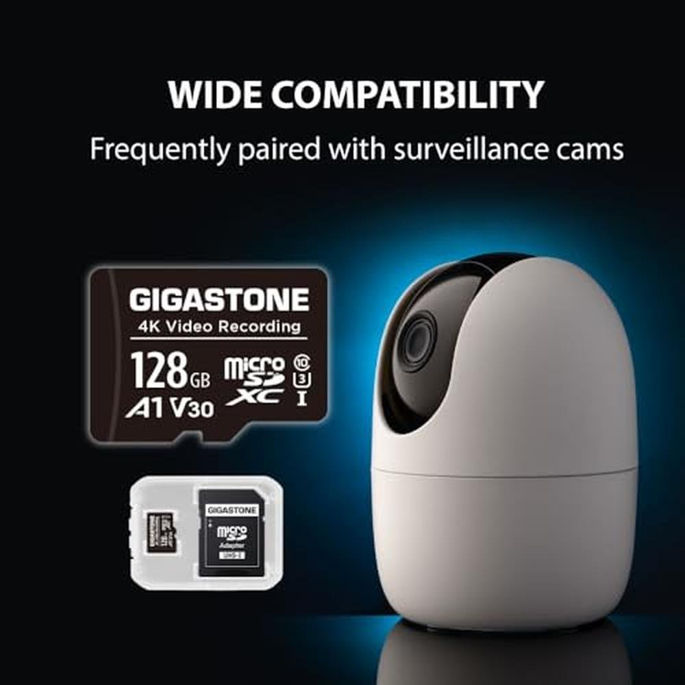 Camera Gigastone: GIGASTONE 128GB Micro SD Card 10-Pack A1 – In Use