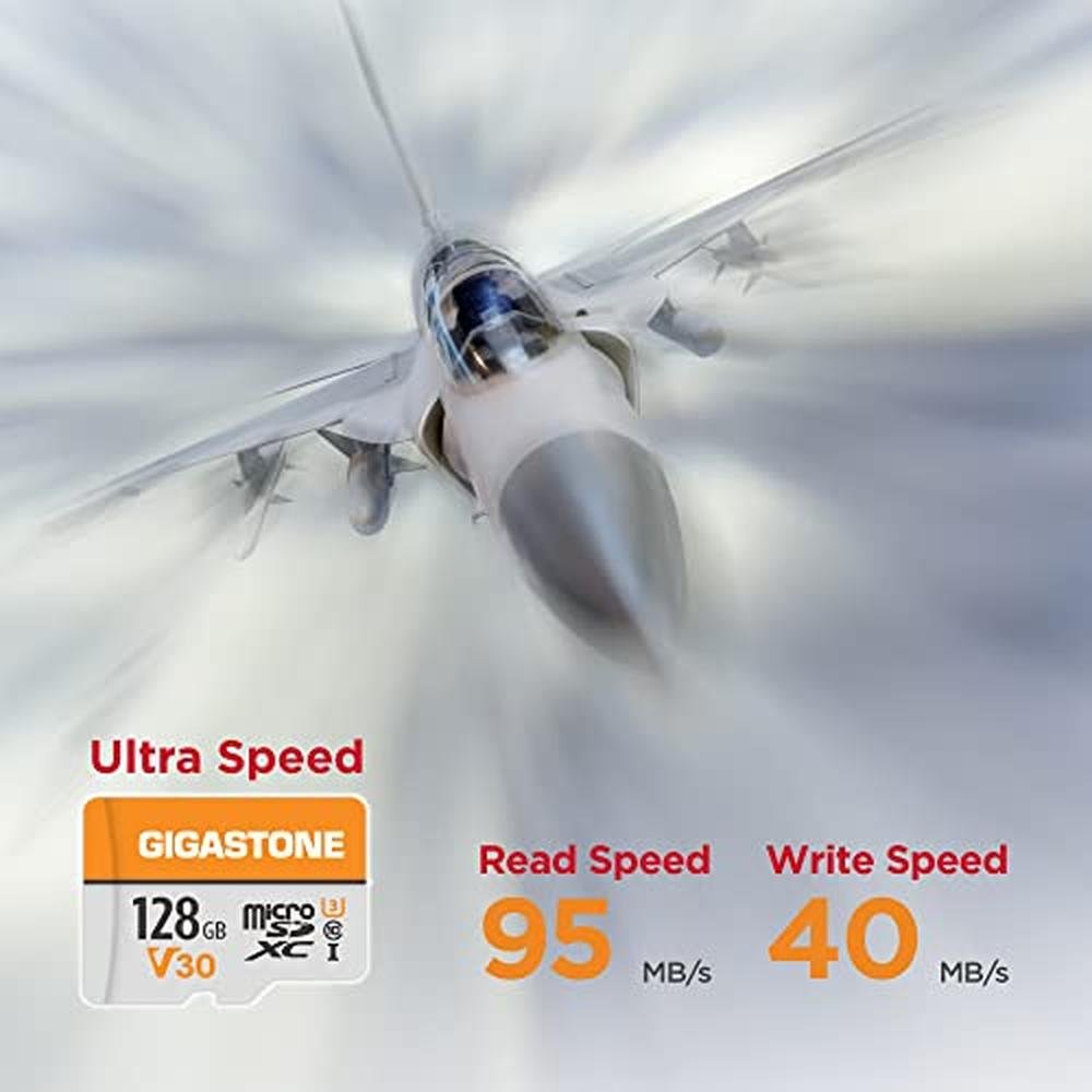 Gigastone 128GB Micro SD Card – Side View