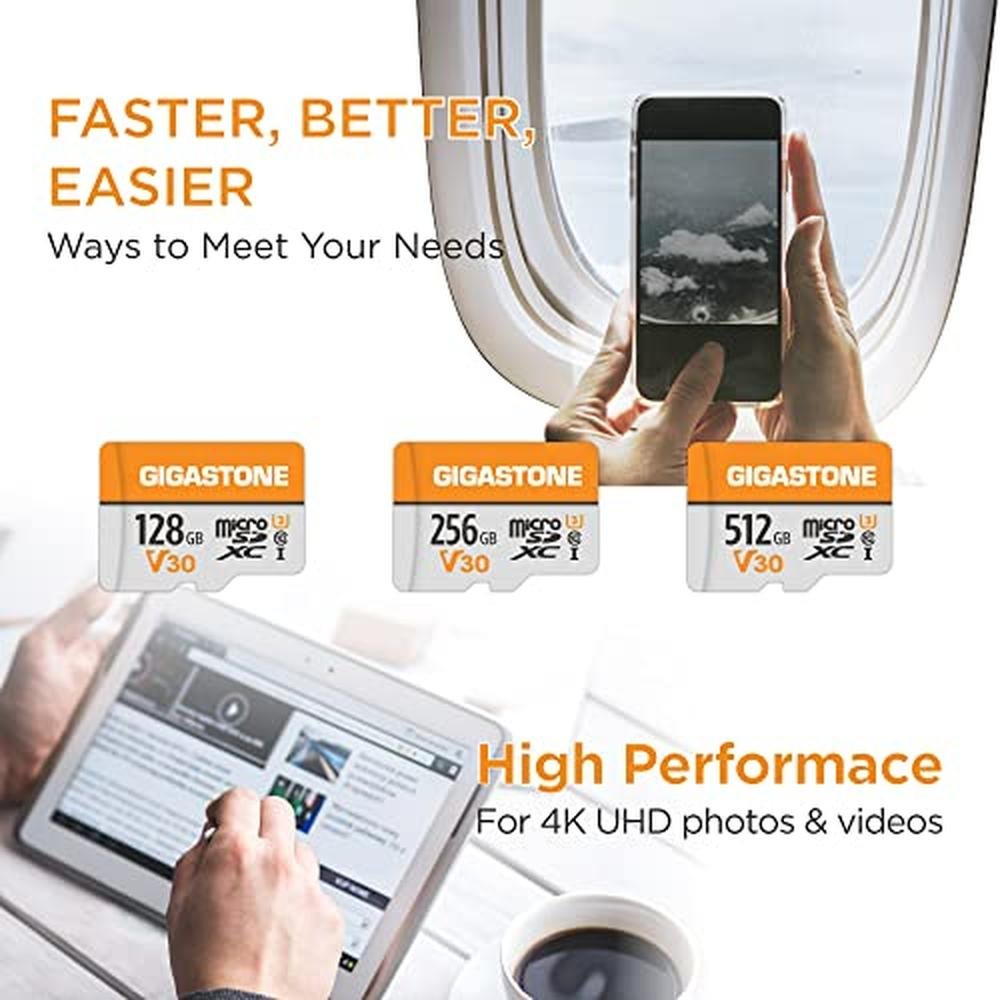 V30 Gigastone: Gigastone 128GB Micro SD Card A1 V30 – Packaging