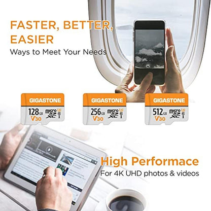 V30 Gigastone: Gigastone 128GB Micro SD Card A1 V30 – Packaging