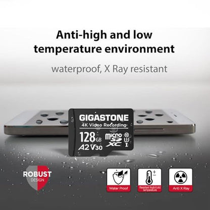 Gigastone 128GB Micro SD Card A2 V30 5-Pack – Packaging