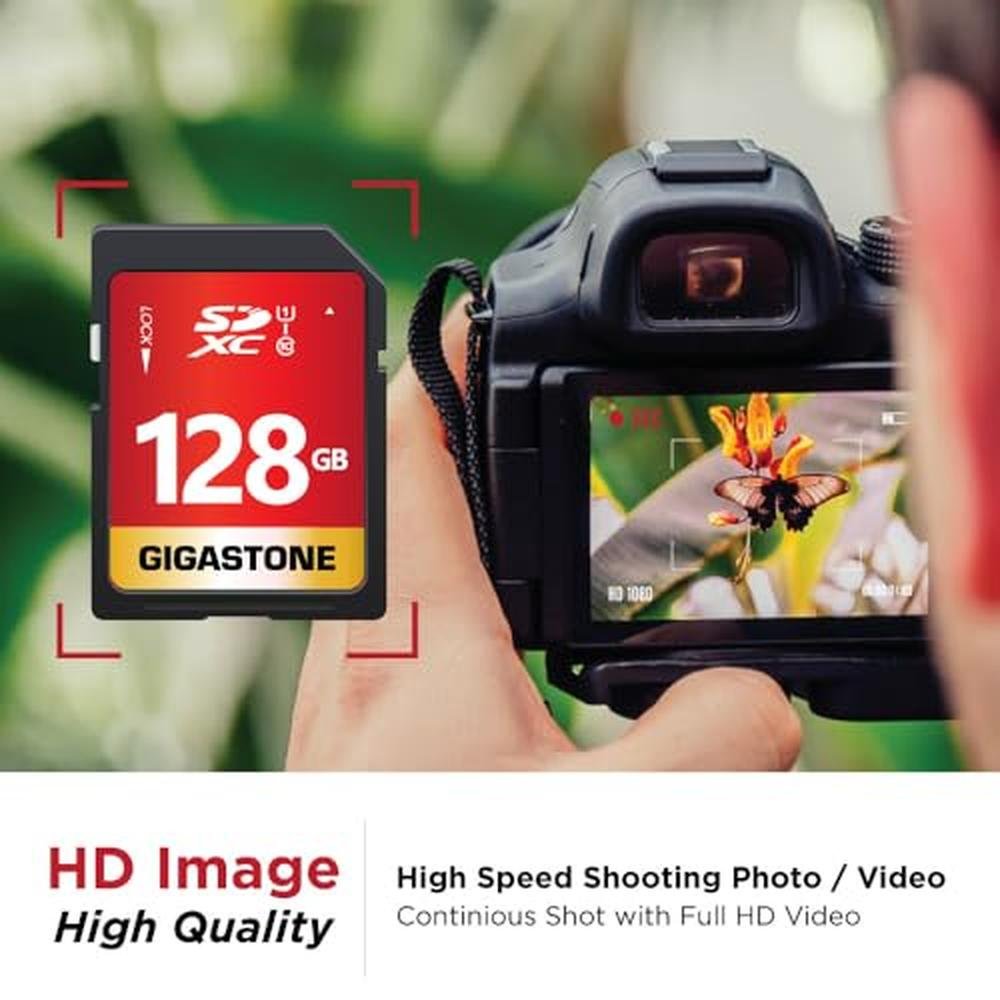 Full Gigastone 128GB SD Card: GIGASTONE UHS-I U1 Class 10 – In Use