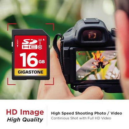 Camera Gigastone: GIGASTONE 16GB SD Card 10-Pack UHS-I U1 – In Use