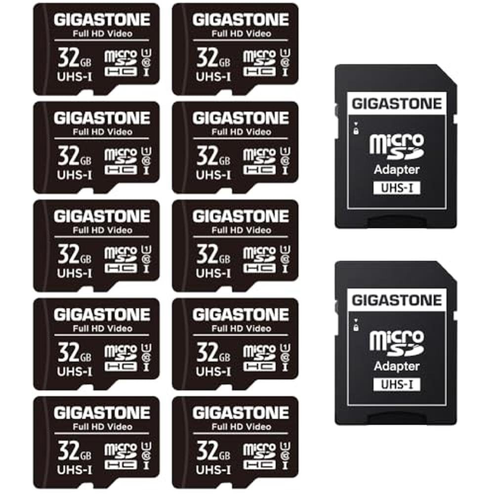 Gigastone 32GB Micro SD Card: High-Speed Storage for Full – Front View