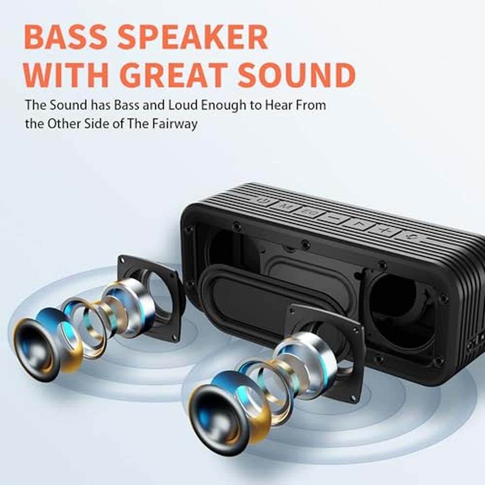 Golf Cart Speaker: GIIKNEW 40W Loud Stereo Sound Magnetic – Close-up Detail
