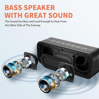 Golf Cart Speaker: GIIKNEW 40W Loud Stereo Sound Magnetic – Close-up Detail