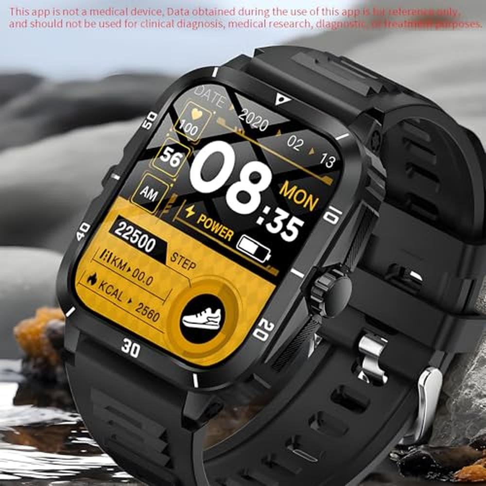 Giinova Watch: Giinova Smart Watch for Men 2.01 Touchscreen – Side View